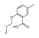 2-(2-fluoroethoxy)-5-iodobenzoic acid Structure