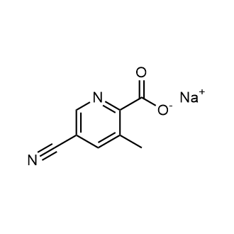 Sodium 5-cyano-3-methylpicolinate Structure