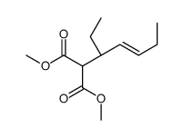 dimethyl 2-[(3R)-hept-4-en-3-yl]propanedioate Structure