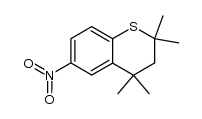 2,2,4,4-tetramethyl-6-nitrothiochromane结构式