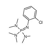 (2-chlorophenylimino)tris(dimethylamino)phosphorane Structure