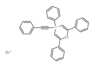 4H-1,4-Oxaphosphorinium,2,4,6-triphenyl-4-(2-phenylethynyl)-, bromide (1:1) structure