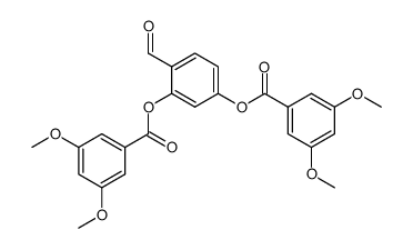 2,4-Bis(3',5'-dimethoxybenzoyloxy)benzaldehyde结构式