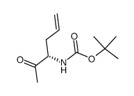 Carbamic acid, [(1S)-1-acetyl-3-butenyl]-, 1,1-dimethylethyl ester (9CI)结构式