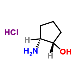 cis-(1S,2R)-2-Aminocyclopentanol Hydrochloride Structure