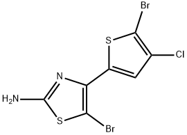 2-Thiazolamine, 5-bromo-4-(5-bromo-4-chloro-2-thienyl)- picture