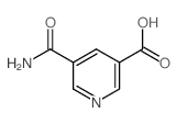 3-Pyridinecarboxylicacid, 5-(aminocarbonyl)- structure