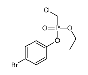 1-bromo-4-[chloromethyl(ethoxy)phosphoryl]oxybenzene Structure