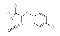 1-chloro-4-(2,2,2-trichloro-1-isocyanatoethoxy)benzene Structure