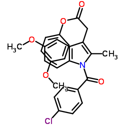 INDOMETHACIN ESTER, 4-METHOXYPHENYL- structure