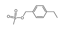 4-ethylbenzyl methanesulfonate结构式