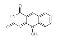 Pyrimido[4,5-b]quinoline-2,4(3H,10H)-dione, 10-methyl- Structure