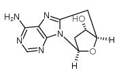 2',5'-dideoxy-8,5'-cycloadenosine Structure