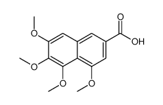 4,5,6,7-四甲氧基-2-萘羧酸结构式