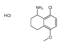 (8-chloro-5-methoxy-1,2,3,4-tetrahydronaphthalen-1-yl)azanium,chloride结构式