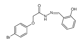 2-(4-bromophenoxy)-N'-(2-hydroxybenzylidene)acetohydrazide结构式