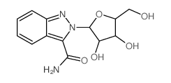 2H-Indazole-3-carboxamide,2-b-D-ribofuranosyl- structure