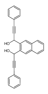 2,3-Bis-(1-hydroxy-3-phenylprop-2-inyl)-naphthalin结构式