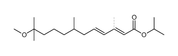 11-METHOXY-3,7-11-TRIMETHYL-2,4-DODECADIENOIC ACID ISOPROPYL ESTER structure