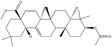 3β-(Acetyloxy)oleana-12,15-dien-28-oic acid methyl ester结构式