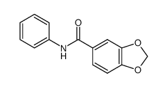 N-phenylbenzo[d][1,3]dioxole-5-carboxamide结构式