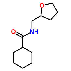 N-(Tetrahydro-2-furanylmethyl)cyclohexanecarboxamide Structure