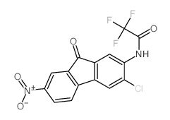 Acetamide,N-(3-chloro-7-nitro-9-oxo-9H-fluoren-2-yl)-2,2,2-trifluoro-结构式