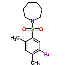1-[(5-Bromo-2,4-dimethylphenyl)sulfonyl]azepane结构式