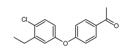 1-[4-(4-Chloro-3-ethylphenoxy)phenyl]ethanone Structure