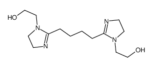 2-[2-[4-[1-(2-hydroxyethyl)-4,5-dihydroimidazol-2-yl]butyl]-4,5-dihydroimidazol-1-yl]ethanol Structure