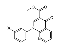 ethyl 1-(3-bromophenyl)-4-oxo-1,8-naphthyridine-3-carboxylate Structure