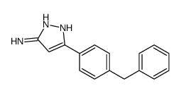 5-(4-BENZYL-PHENYL)-2H-PYRAZOL-3-YLAMINE structure