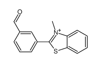 3-(3-methyl-1,3-benzothiazol-3-ium-2-yl)benzaldehyde结构式