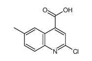 2-CHLORO-6-METHYL-QUINOLINE-4-CARBOXYLIC ACID Structure