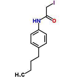 N-(4-Butylphenyl)-2-iodoacetamide结构式