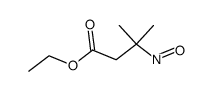 Ethyl-3-methyl-3-nitrosobutanoat Structure