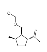 Cyclopentane, 2-[(methoxymethoxy)methyl]-1-methyl-3-(1-methylethenyl)-, (1R,2R,3R)- (9CI)结构式