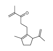 3-isopropenyl-1-methyl-2-(4-methyl-3-oxo-4-pentenyl)-1-cyclopentene结构式