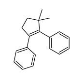 (3,3-dimethyl-2-phenylcyclopenten-1-yl)benzene结构式