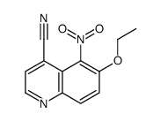 6-ethoxy-5-nitroquinoline-4-carbonitrile结构式