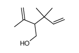 2-isopropenyl-3,3-dimethyl-pent-4-en-1-ol结构式