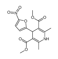 dimethyl 2,6-dimethyl-4-(5-nitrofuran-2-yl)-1,4-dihydropyridine-3,5-dicarboxylate Structure