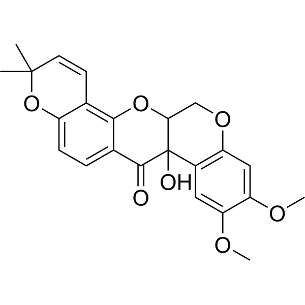 (Rac)-Tephrosin Structure