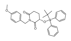 (S)-3-[(tert-butyldiphenylsilyl)oxy]-1-(4-methoxybenzyl)-2,6-piperidinedione Structure