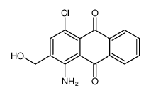 1-amino-4-chloro-2-(hydroxymethyl)anthracene-9,10-dione Structure