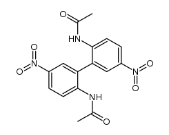 2,2'-bis-(acetylamino)-5,5'-dinitro-biphenyl Structure