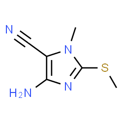 1H-Imidazole-5-carbonitrile,4-amino-1-methyl-2-(methylthio)-(9CI) Structure