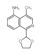 1-(1,3-dioxolan-2-yl)-4-methyl-isoquinolin-5-amine structure