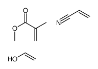 ethenol,methyl 2-methylprop-2-enoate,prop-2-enenitrile Structure