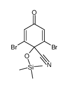 3,5-Dibromo-4-cyano-4-trimethylsilyloxy-2,5-cyclohexadienon结构式